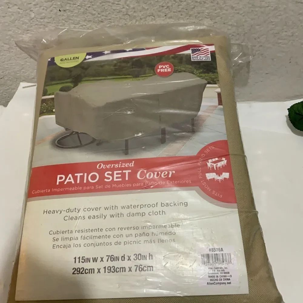 Modern Leisure Allen Patio set  Cover Protector Water Resistant Beige